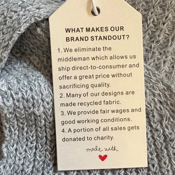 A Classy Chic Boutique Off-the-Shoulder Gray Sweater - Picture 3 of 9